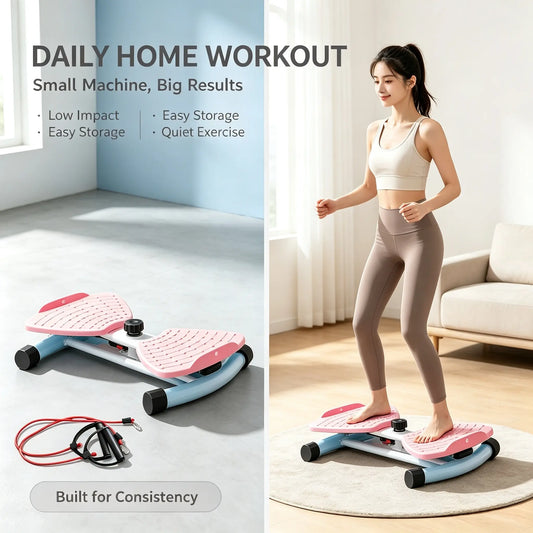 Waist Twister Board with Resistance Bands – Full Body Core Workout Trainer
